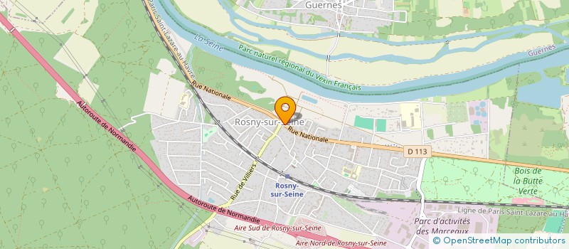 localisation de l'entreprise ASSOCIATION COUP DE PINCEAU à ROSNY-SUR-SEINE
