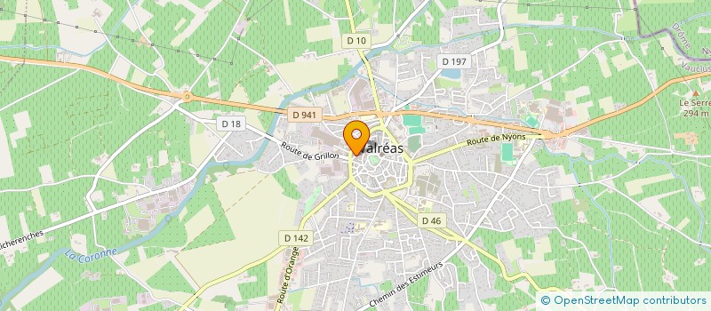 localisation de l'entreprise ASSOCIATION COUP DE POUCE à VALREAS