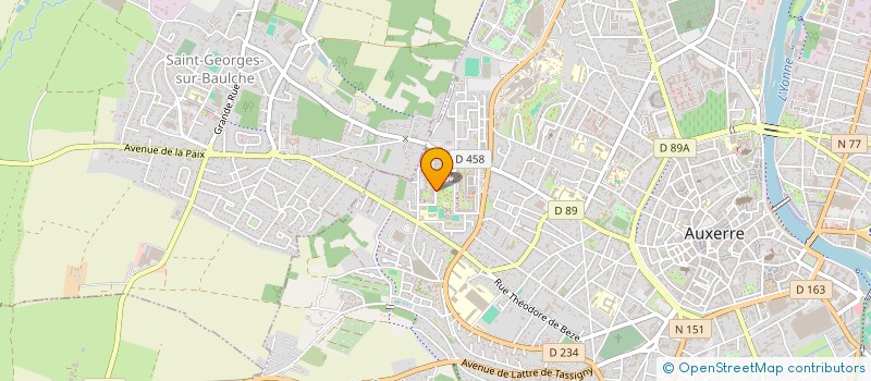 localisation de l'entreprise ASSOCIATION COUP DE POUCE à AUXERRE