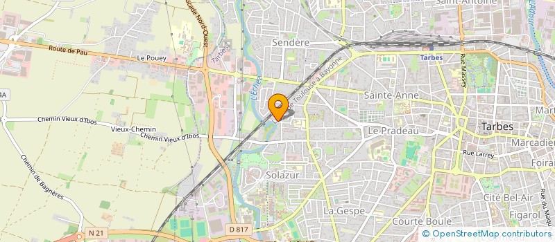 localisation de l'entreprise ASSOCIATION COUP DE POUCE à TARBES