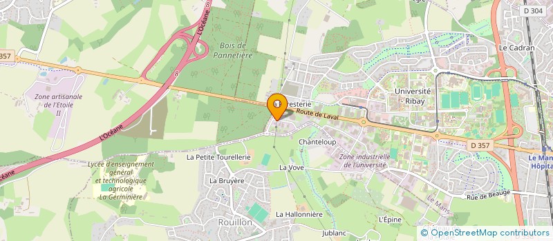 localisation de l'entreprise ASSOCIATION COURAGE ET LIBERTE  LE MANS