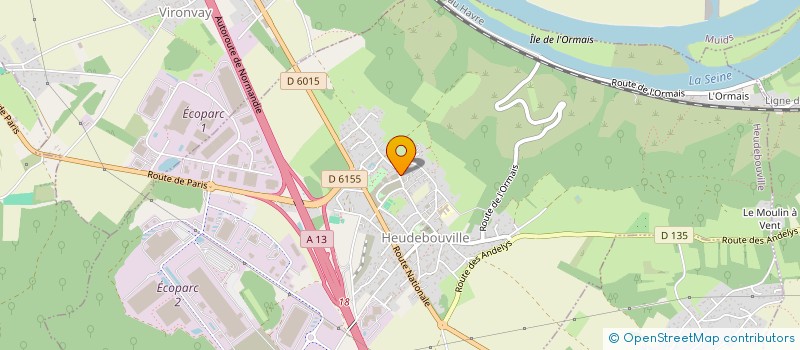 localisation de l'entreprise ASSOCIATION COURIR A HEUDEBOUVILLE  HEUDEBOUVILLE