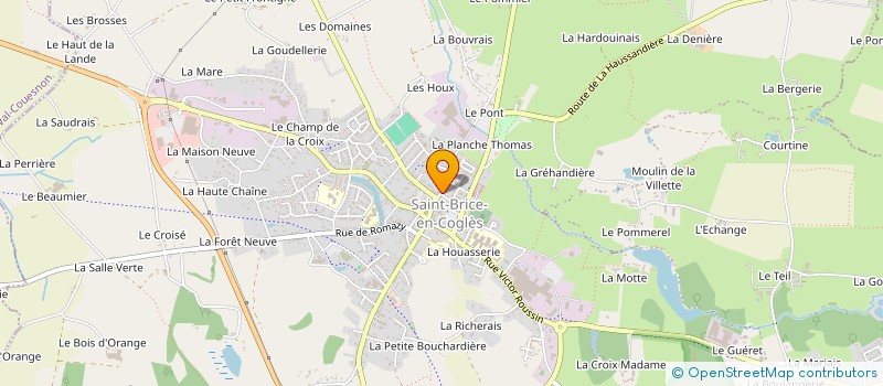 localisation de l'entreprise ASSOCIATION COURIR AU COGLAIS  MAEN ROCH