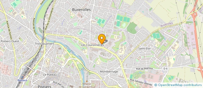 localisation de l'entreprise ASSOCIATION COURONNERIES SANTE  POITIERS