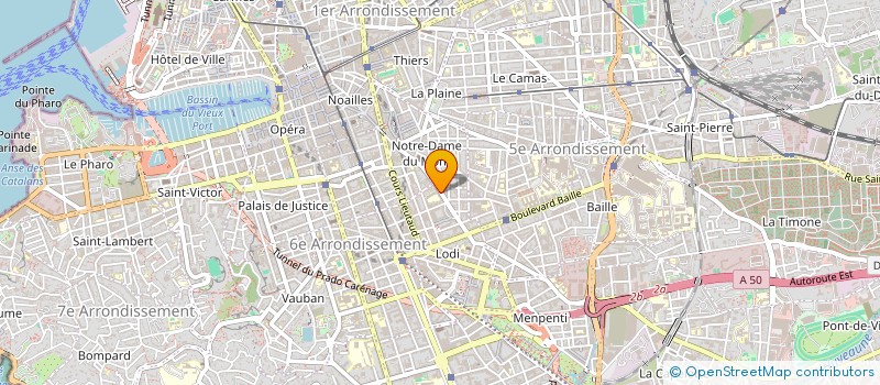 localisation de l'entreprise ASSOCIATION COURS BASTIDE à MARSEILLE
