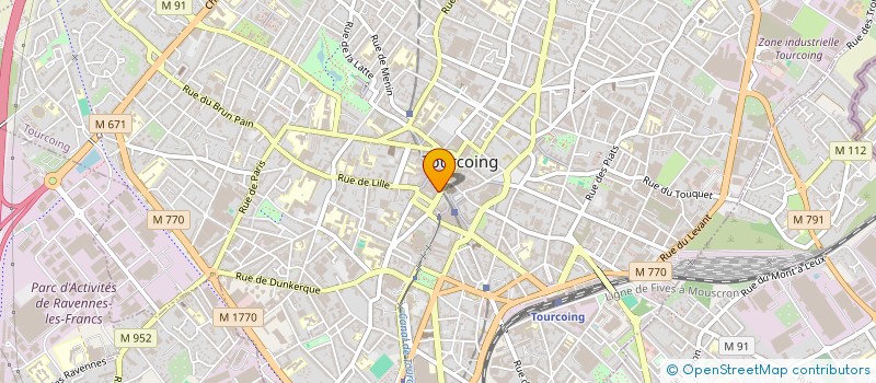 localisation de l'entreprise ASSOCIATION COURS CANDELIER SCOLAIRE  TOURCOING