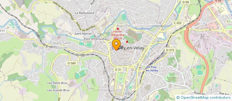 localisation de l'entreprise ASSOCIATION COURS CLOVIS  LE PUY-EN-VELAY