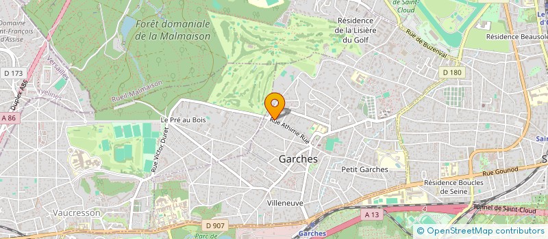 localisation de l'entreprise ASSOCIATION COURS MARY à GARCHES