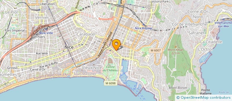localisation de l'entreprise ASSOCIATION COURS VOLTAIRE à NICE