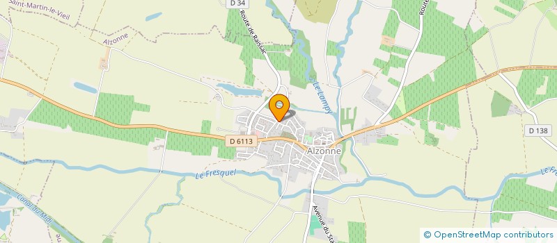 localisation de l'entreprise ASSOCIATION COURSE SOLIDARITE  ALZONNE