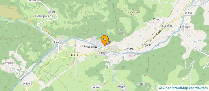 localisation de l'entreprise ASSOCIATION COUSERANNAISE POUR L'ACCUEIL DES REFUGIE(E)S ET DES MIGRANT(E)S à SAINT-GIRONS