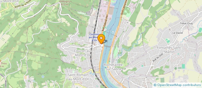 localisation de l'entreprise ASSOCIATION COUZONNAISE D'EDUCATION ET DE LOISIRS à COUZON-AU-MONT-D'OR