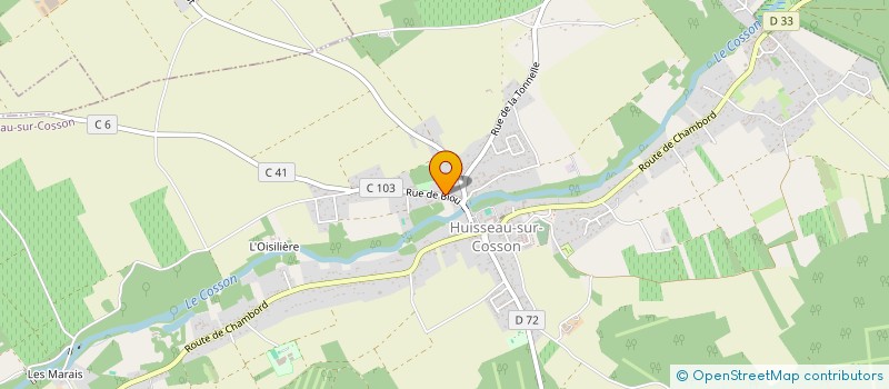 localisation de l'entreprise ASSOCIATION CRAZY BUTTERFLY  HUISSEAU-SUR-COSSON