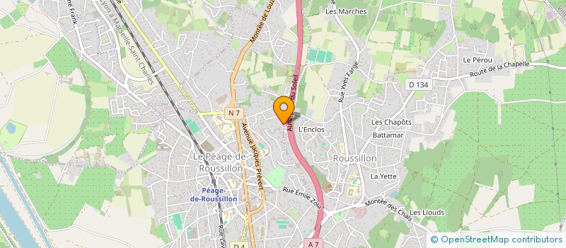 localisation de l'entreprise ASSOCIATION CRAZY SONO  LE PEAGE-DE-ROUSSILLON