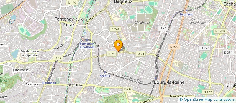 localisation de l'entreprise ASSOCIATION CRE'ACTIVES à FONTENAY-AUX-ROSES