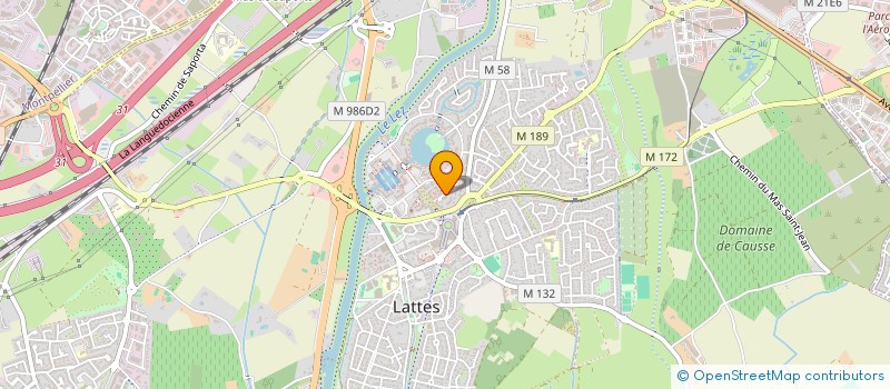 localisation de l'entreprise ASSOCIATION CRE'ART à LATTES
