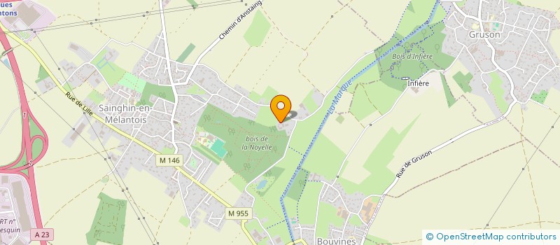 localisation de l'entreprise ASSOCIATION CREA'MELANTOIS  SAINGHIN-EN-MELANTOIS