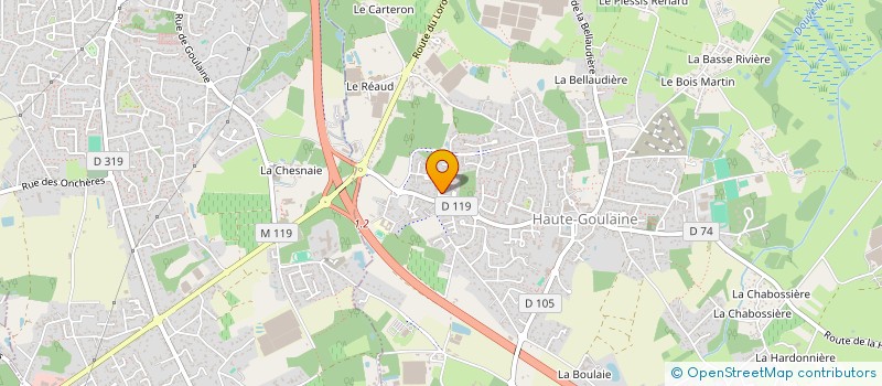 localisation de l'entreprise ASSOCIATION CREA TENDANCES à HAUTE-GOULAINE