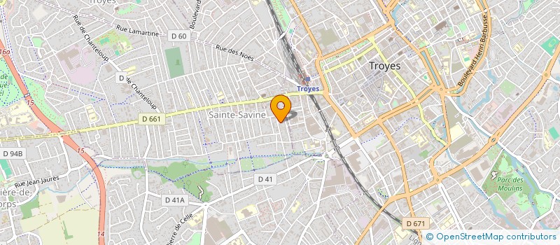 localisation de l'entreprise ASSOCIATION CREATEHORA  SAINTE-SAVINE