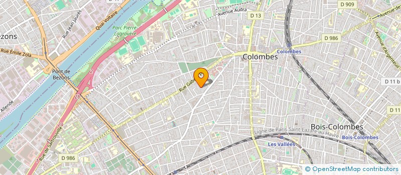 localisation de l'entreprise ASSOCIATION CREATEMPS à COLOMBES