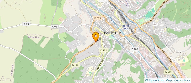 localisation de l'entreprise ASSOCIATION CREATIF ET PROMOTION à BAR-LE-DUC