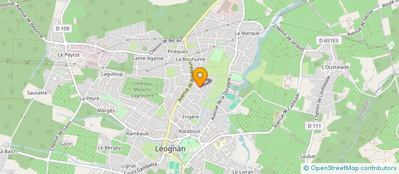 localisation de l'entreprise ASSOCIATION CREATION ET ANIMATION  LEOGNAN