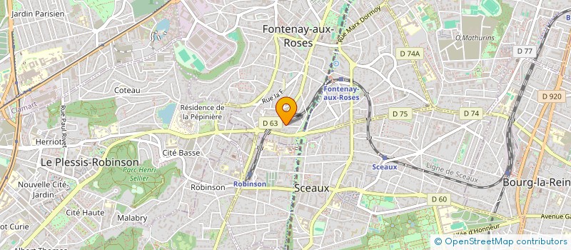 localisation de l'entreprise ASSOCIATION CREATIONS PELMELO à FONTENAY-AUX-ROSES