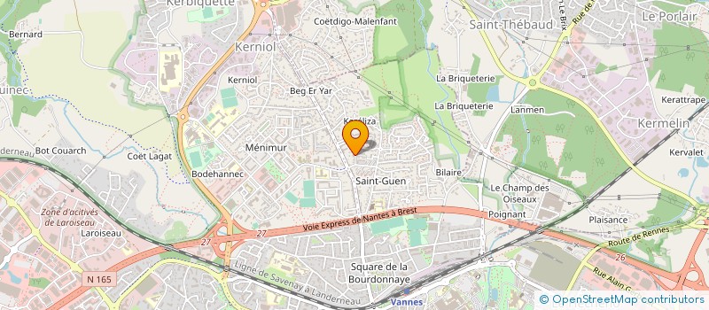 localisation de l'entreprise ASSOCIATION CREATISS à VANNES