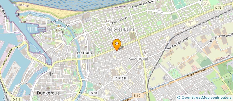 localisation de l'entreprise ASSOCIATION CREATIVE à DUNKERQUE