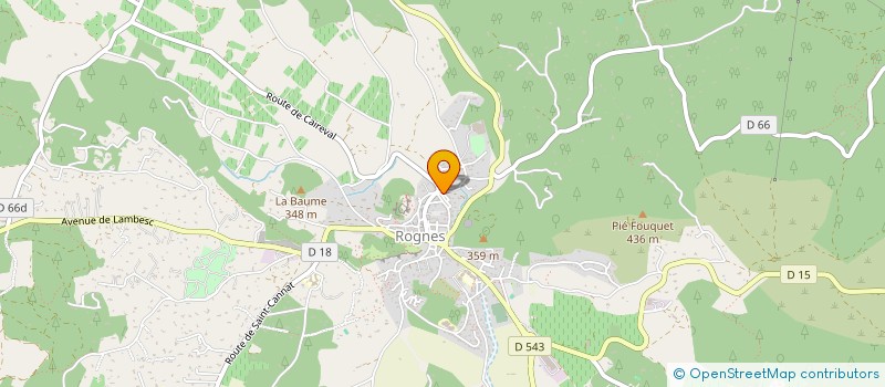 localisation de l'entreprise ASSOCIATION CREATIVE à ROGNES