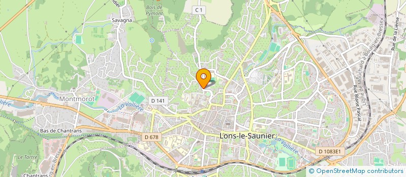 localisation de l'entreprise ASSOCIATION CREATIVE ET CULTURELLE DES ELEVES DE L'ENSEIGNEMENT SECONDAIRE à LONS-LE-SAUNIER