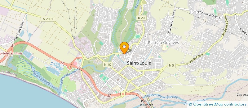 localisation de l'entreprise ASSOCIATION CREATIVE PASSIONS  SAINT-LOUIS