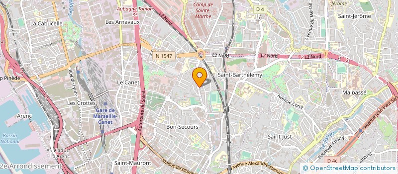 localisation de l'entreprise ASSOCIATION CRECHES MICRO-BULLES à MARSEILLE