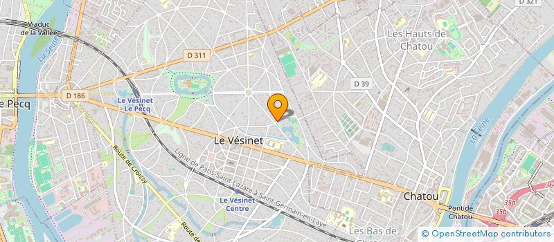 localisation de l'entreprise ASSOCIATION CREER SON ECOLE à LE VESINET