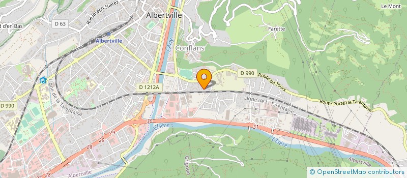 localisation de l'entreprise ASSOCIATION CREMATISTE D'ALBERTVILLE & ENVIRONS  VERRENS-ARVEY