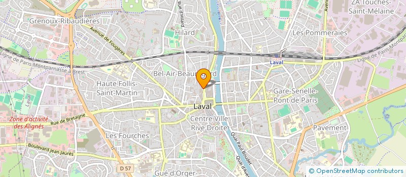 localisation de l'entreprise ASSOCIATION CREMATISTE DE LA MAYENNE à LAVAL