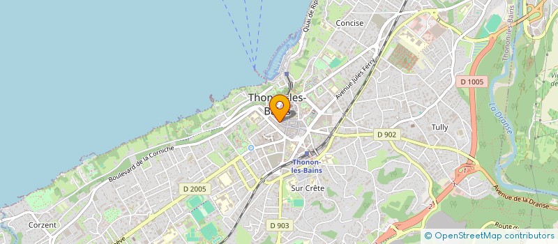 localisation de l'entreprise ASSOCIATION CREMATISTE THONON-EVIAN à THONON-LES-BAINS