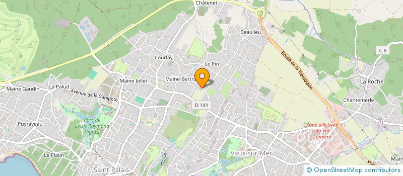 localisation de l'entreprise ASSOCIATION CRESCENDO  SAINT-PALAIS-SUR-MER