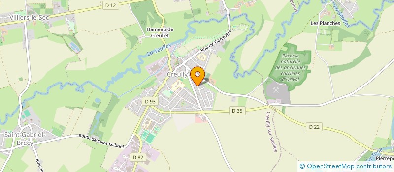 localisation de l'entreprise ASSOCIATION CREULLOISE POUR L'ORGANISTATION DU POLE DE SANTE  CREULLY SUR SEULLES