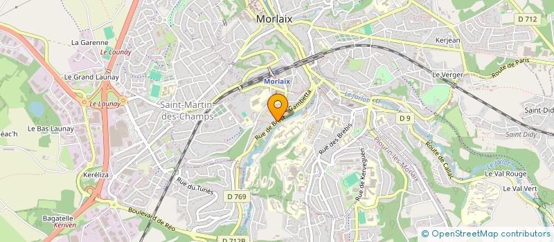 localisation de l'entreprise ASSOCIATION CRICPA à MORLAIX