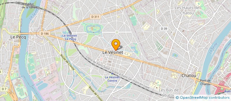 localisation de l'entreprise ASSOCIATION CROC EN JAMBE à LE VESINET