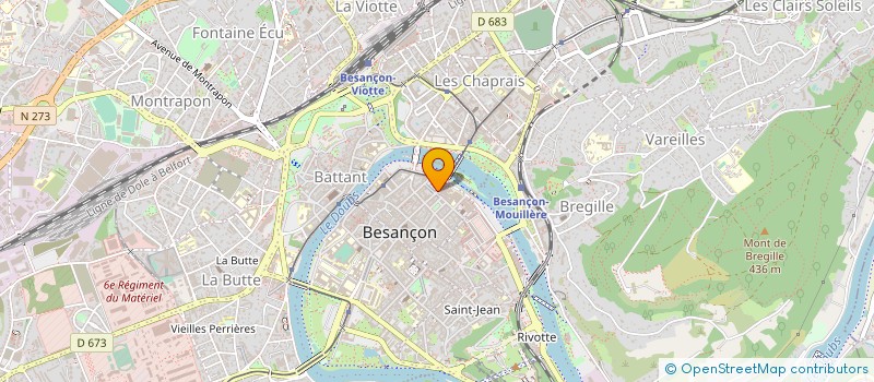 localisation de l'entreprise ASSOCIATION CROQU LIVRE  BESANCON