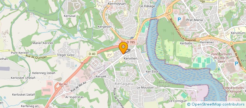 localisation de l'entreprise ASSOCIATION CROSSFIT CALLISTO à QUIMPER