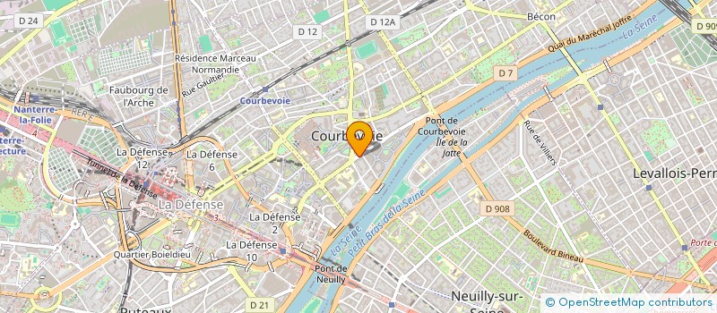 localisation de l'entreprise ASSOCIATION CUISINE CLASSIQUE à COURBEVOIE