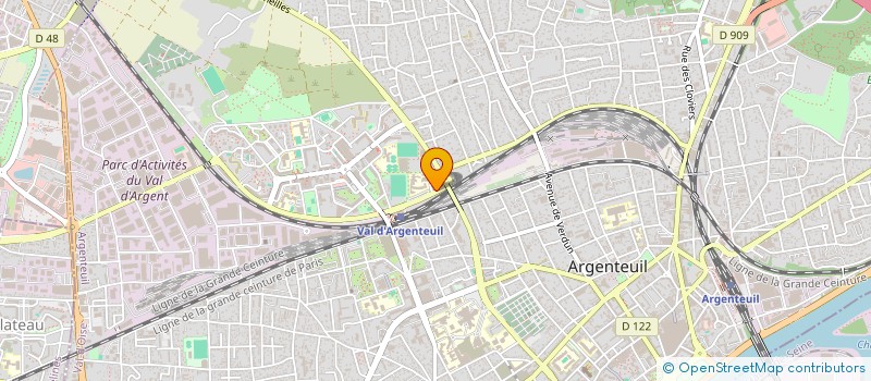 localisation de l'entreprise ASSOCIATION CULTUELLE AL IHSAN  ARGENTEUIL