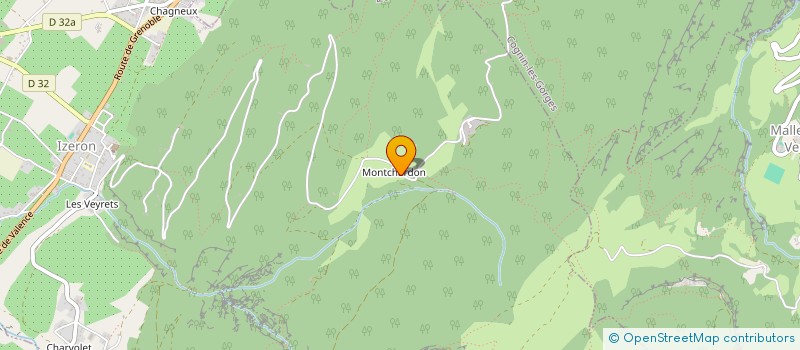 localisation de l'entreprise ASSOCIATION CULTUELLE BOUDDHIQUE  IZERON