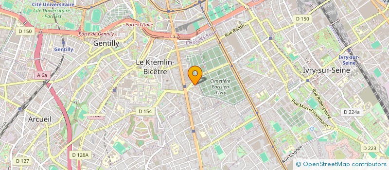 localisation de l'entreprise ASSOCIATION CULTUELLE DE L'EGLISE PRESBYTERIENNE DES COREENS YEHAM EN FRANCE  LE KREMLIN-BICETRE