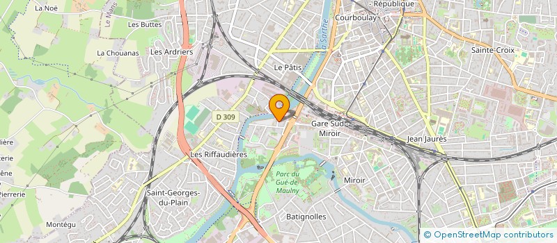 localisation de l'entreprise ASSOCIATION CULTUELLE DE L'EGLISE PROTESTANTE UNIE AU MANS ET DANS LA SARTHE  LE MANS