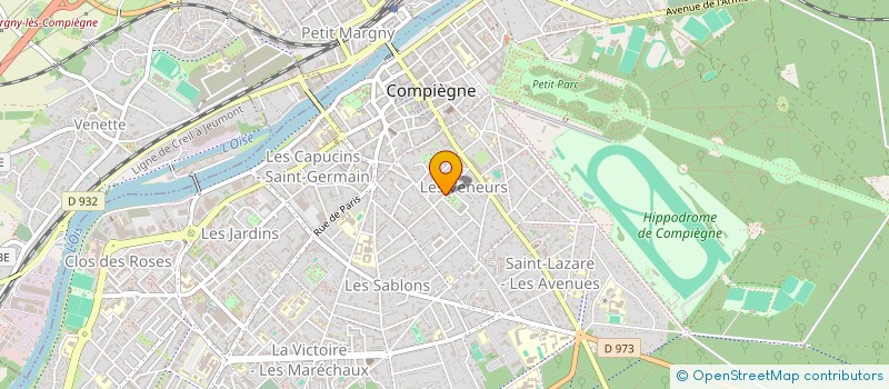 localisation de l'entreprise ASSOCIATION CULTUELLE DE L'EGLISE PROTESTANTE UNIE DE COMPIEGNE ET SES ENVIRONS  COMPIEGNE