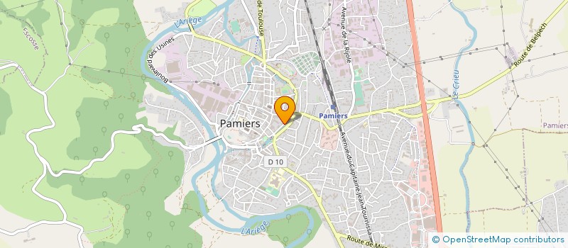 localisation de l'entreprise ASSOCIATION CULTUELLE DE L'EGLISE PROTESTANTE UNIE DE FOIX PAMIERS à PAMIERS